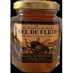 Flower honey - black bees