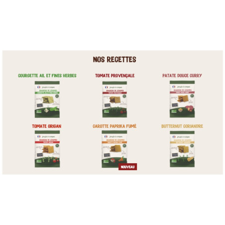 Organic vegetable crackers